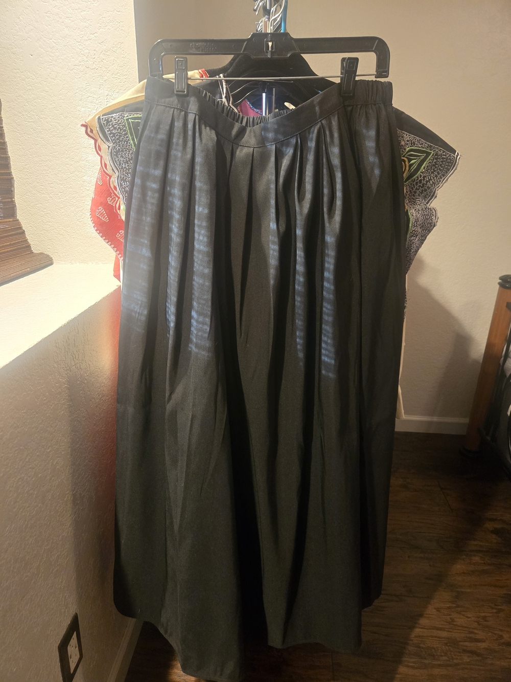 a new day Black Pleated Maxi Skirt